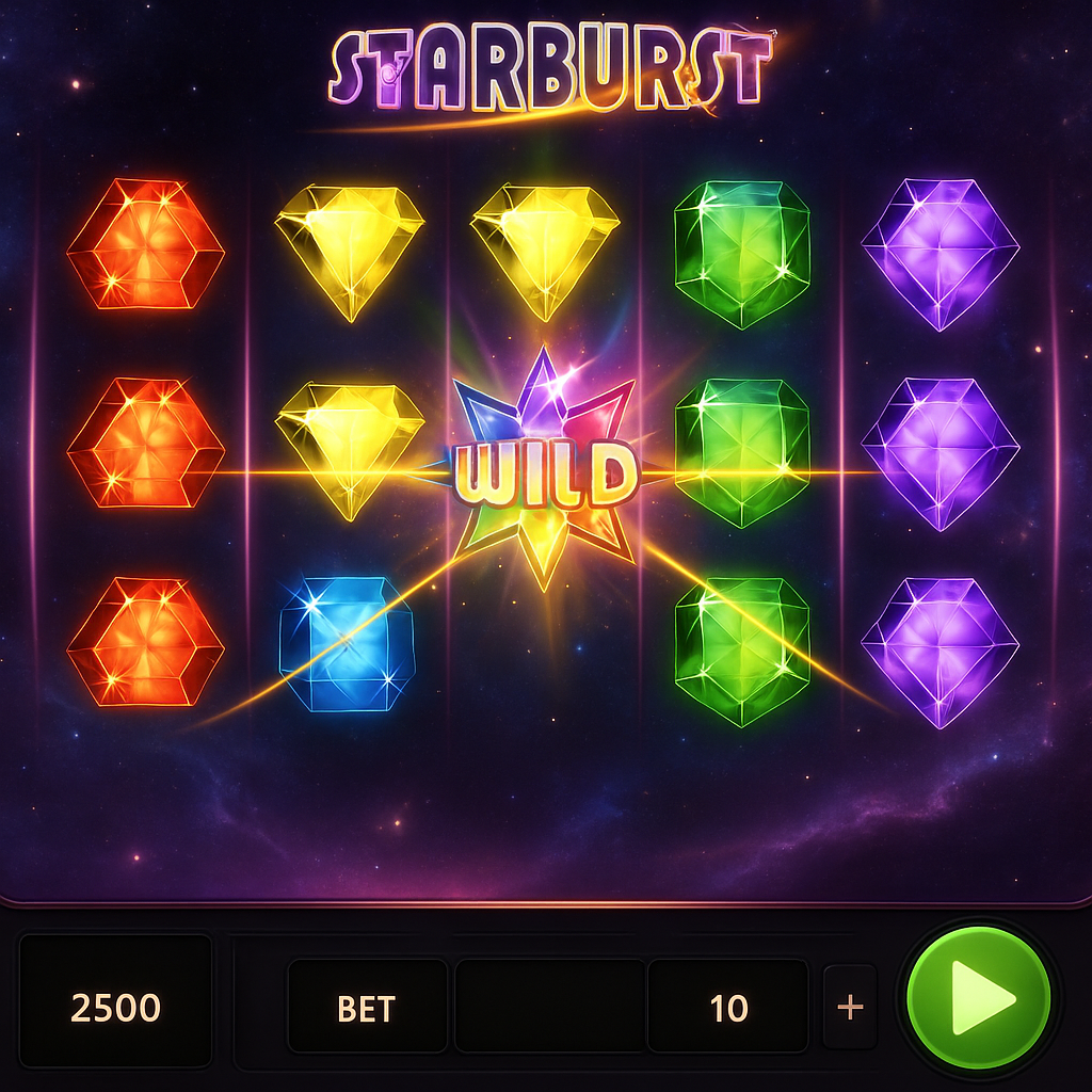BetOnRed - Starburst Slot Game - Machines à Sous en Ligne