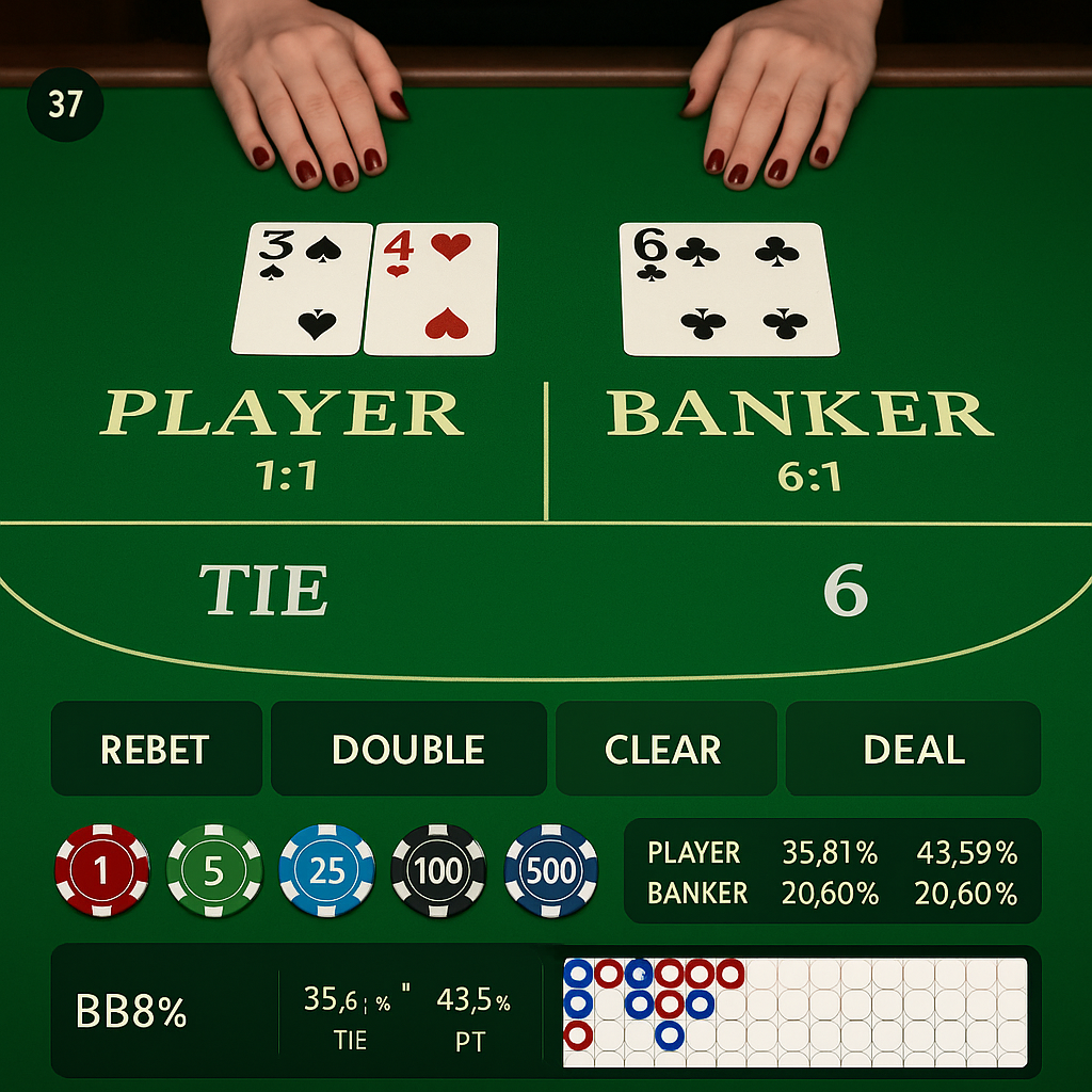 BetOnRed - Baccarat Casino - Élégance et Gros Gains